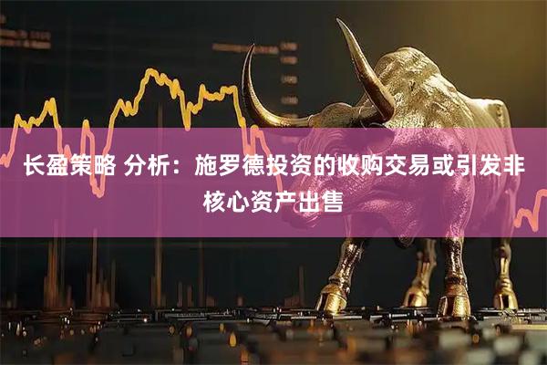 长盈策略 分析：施罗德投资的收购交易或引发非核心资产出售