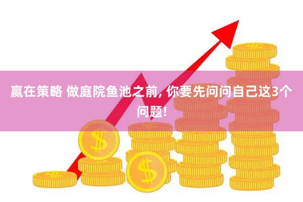 赢在策略 做庭院鱼池之前, 你要先问问自己这3个问题!